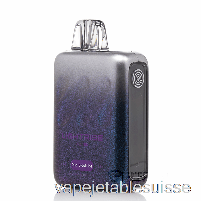 Vape Suisse Perdu Vape Lightrise Tb 18k Duo Jetable Glace Noire